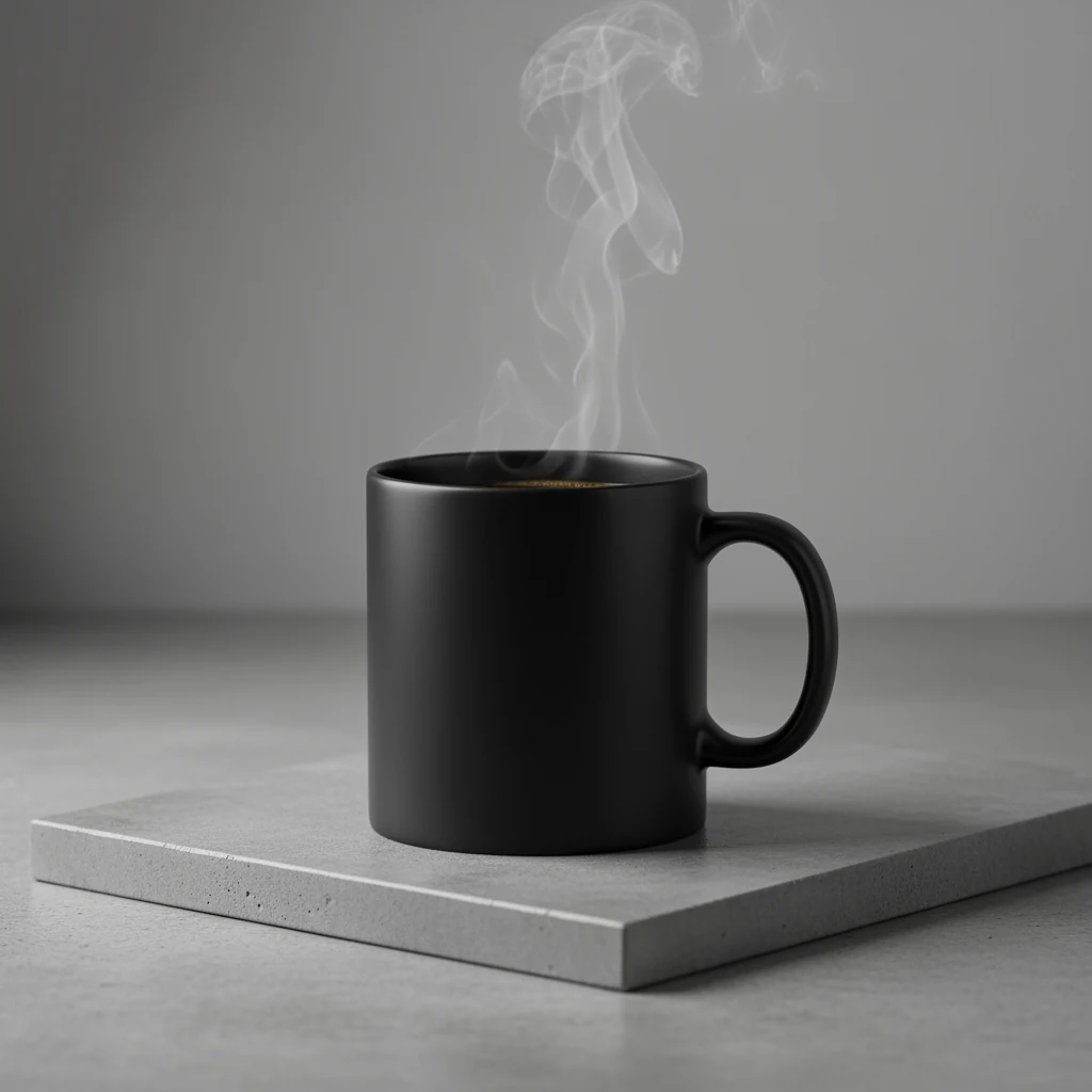 Studio coffee photograph — published generated result