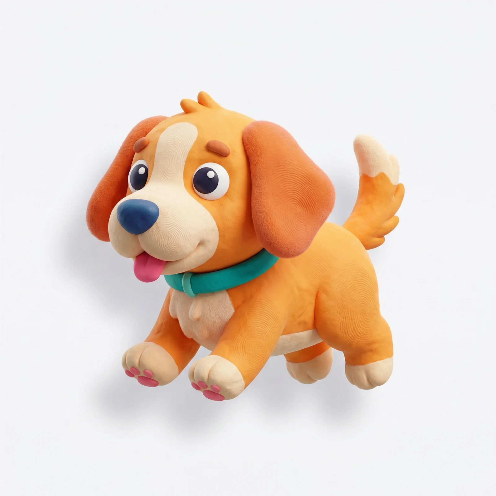 A tactile 3D dog icon — published generated result